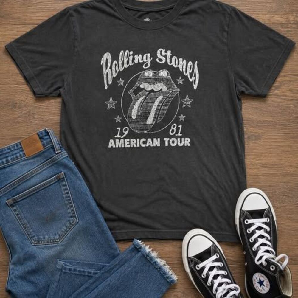 Rolling Stones 1981 American Tour Graphic T-Shirt – Size 2XL